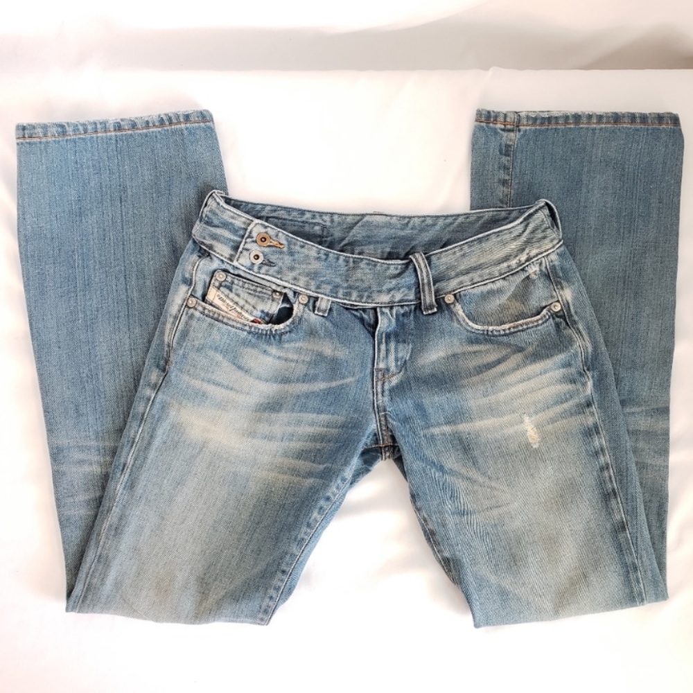 Diesel Cherone Bootcut Distressed Italian Jeans